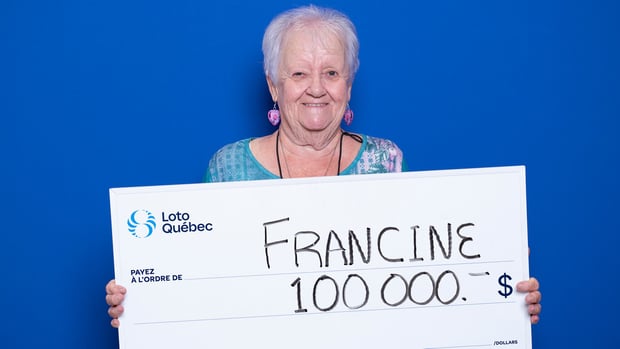 Un billet de loterie acheté à Saint-Georges fait gagner 100 000$ à Francine Gilbert