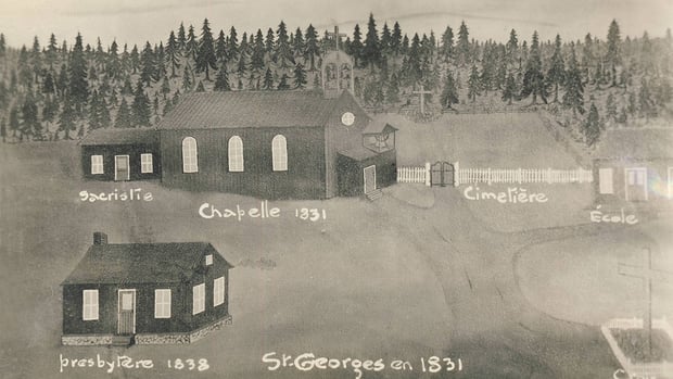 Les églises de 1831 et de 1862 à Saint-Georges 