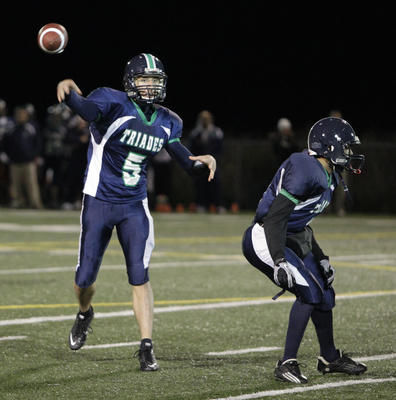 Les Triades de Lanaudière ont remporté une importante victoire de 39-0 contre les Cheminots de Saint-Jérôme le 2 octobre dernier. Photo : André Sirois