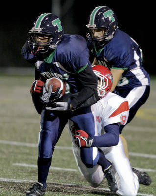 Les Triades de Lanaudière ont remporté une importante victoire de 39-0 contre les Cheminots de Saint-Jérôme le 2 octobre dernier. Photo : André Sirois