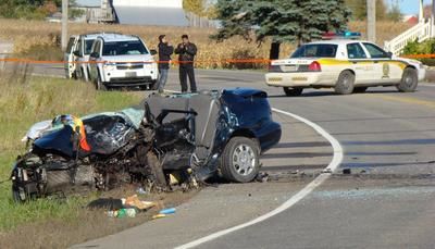 Accident grave sur la route 158
