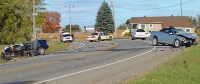 Accident grave sur la route 158
