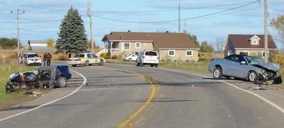 Accident grave sur la route 158