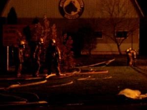 Une ferme détruite par les flammes à Saint-Cuthbert