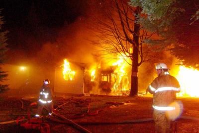 Violent incendie à Ste-Mélanie