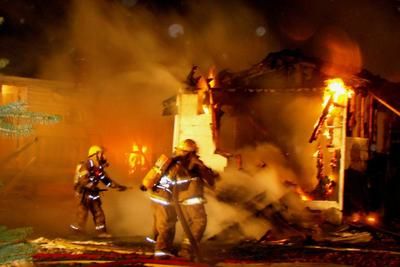 Violent incendie à Ste-Mélanie
