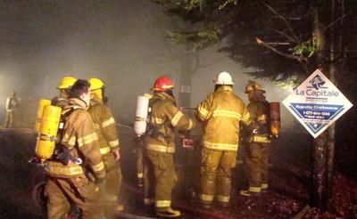 Violent incendie à Ste-Mélanie