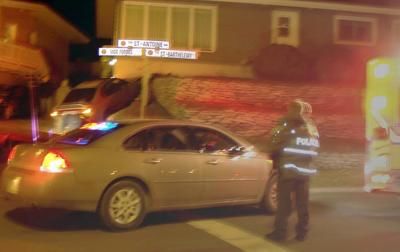 Un accident dans sa cour