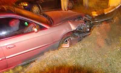 Un accident dans sa cour