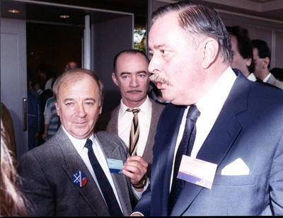 Guy Chevrette et Jacques Parizeau mars 1988
