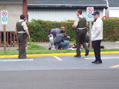 Un homme a été atteint d'un projectile à la jambe au terme d'une poursuite policière  à St-Gabriel-de-Brandon dans Lanaudière, jeudi, en fin d'après-midi.1ER JUILLET 2010