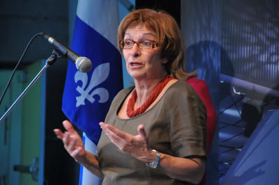 Marie Lavigne, PDG de la Société de la Place des Arts et propriétaire de l'amphithéâtre.