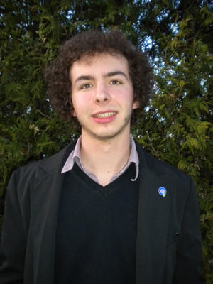 Frédéric Roiné, porte-parole des jeunes du Parti Québécois de Lanaudière en juillet 2010.