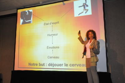 Une conférencière qui a séduit son auditoire