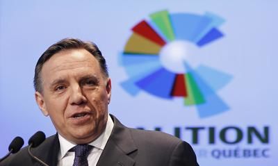 Coalition Avenir Quebec (CAQ) co-founder Francois Legault speaks during a news conference at the Palais Montcalm in Quebec City, November 14, 2011. Legault and co-founder Charles Sirois announced the creation of their new provincial political party on Monday. REUTERS/Mathieu Belanger (CANADA - Tags: POLITICS)
