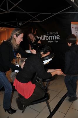 Les commerçants heureux de rencontrer leur clientèle