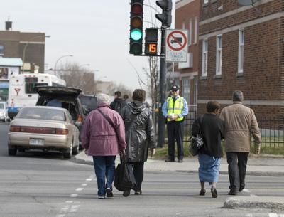 Le Service de police de la Ville de Montréal (SPVM) invite les représentants des médias au lancement de la campagne de sécurité des piétons du printemps 2010.