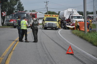 Grave accident sur la 158