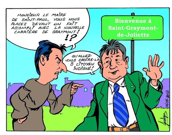 Caricature du 16 mai du Journal de Joliette