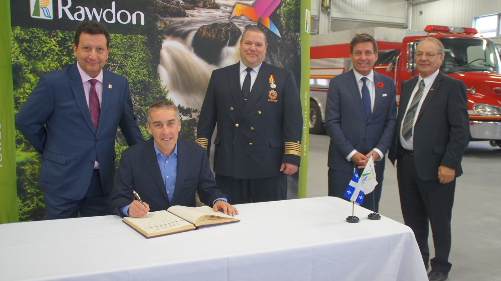 Inauguration réussie pour la caserne de pompiers de Rawdon