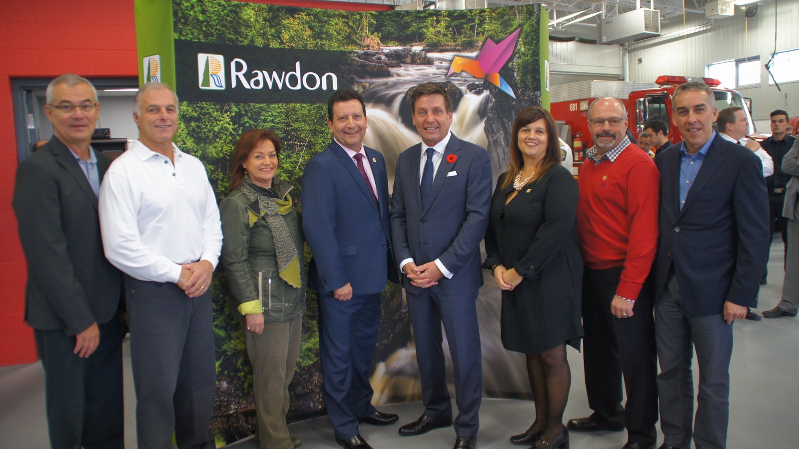 Inauguration réussie pour la caserne de pompiers de Rawdon