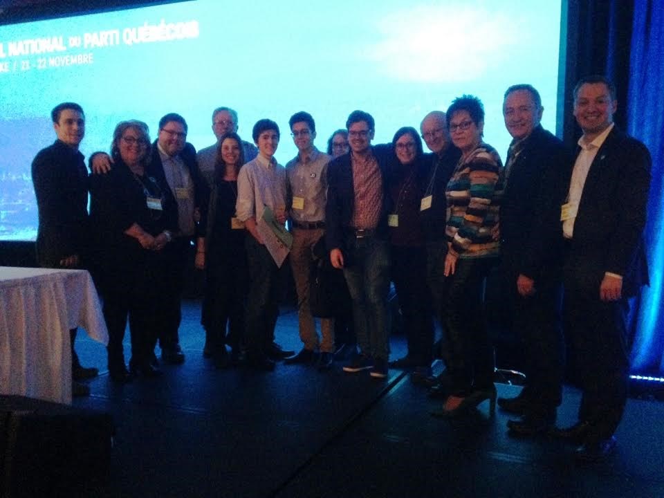 Photo de groupe du PQ Lanaudière au conseil national des 21 et 22 novembre dernier.