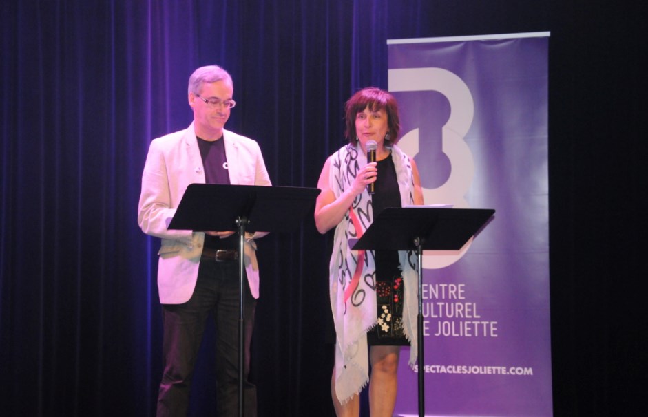 M. Gilles Pitre, directeur général du CCJ et Mme. Claudine Harnois, vice-présidente du CCJ.