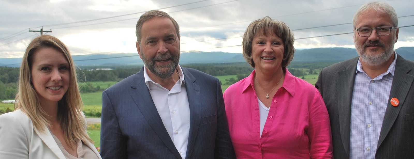 Le chef du NPD en visite en Saint-Gabriel-de-Brandon