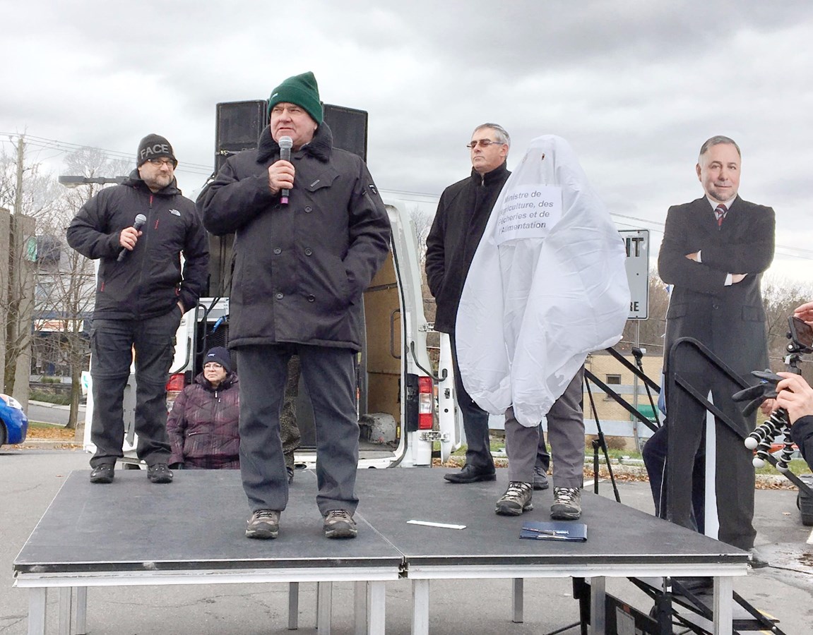 Marcel Papin président UPA Lanaudière et Marcel Groleau, président de l’UP