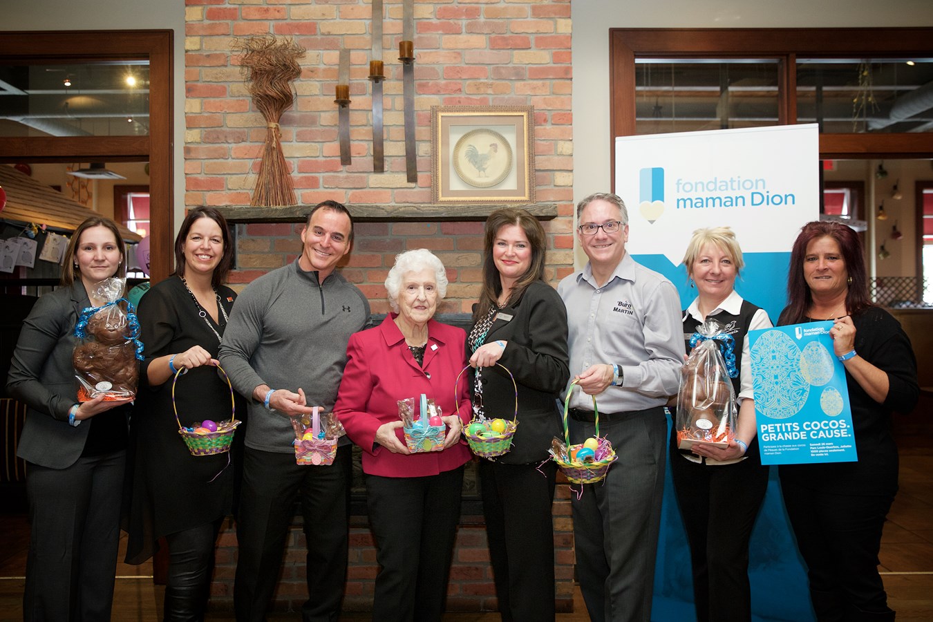 Cynthia Fournier Dumais, propriétaire, Jeux Gonflables Méga-Fun; Andrée Tousignant, CRIA, directrice générale, Centre administratif du Nord de Lanaudière, Benny &Co. ; Sylvain Berthelet, président, Les Chalets de Prestige; Madame Thérèse Tanguay Dion, fondatrice, Fondation maman Dion; Nathalie Aubert, directrice, Lunetterie New Look (succursale de Joliette), Stéphane Bisson, président, BuroPLUS MARTIN; Lynn Allard, chargée de projets, Benny&Co.; Nancy Boivin, propriétaire, Rêve Évasion Événement.  