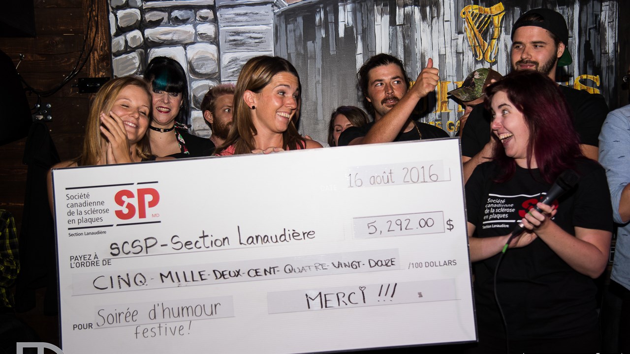 Plus de 5 000 $ pour la Société canadienne de la sclérose en plaques