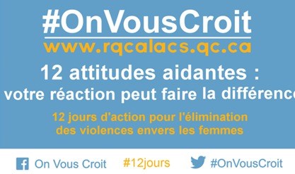 Le CALACS Coup de Cœur souligne la journée d’action contre la violence sexuelle faite aux femmes