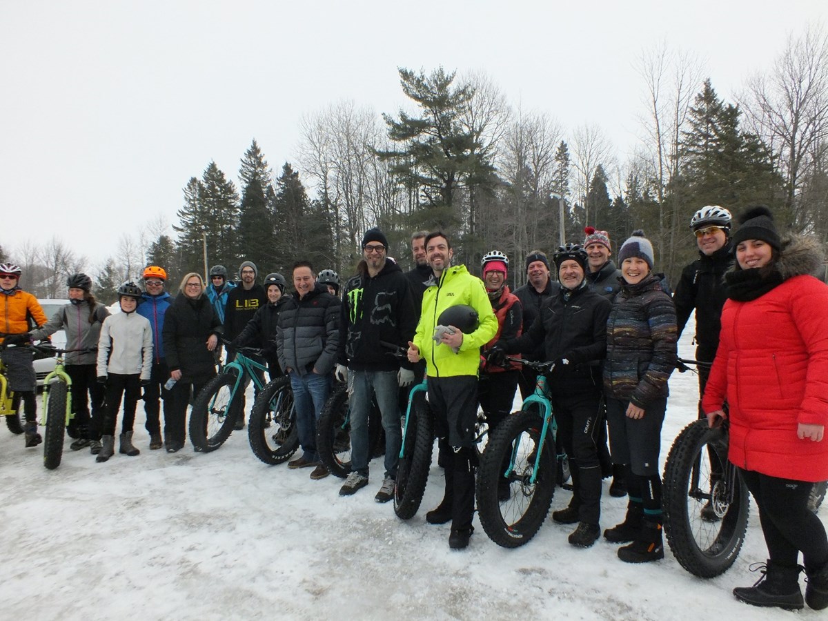 Inauguration du sentier de « fat bike » à  Saint-Ambroise-de-Kildare