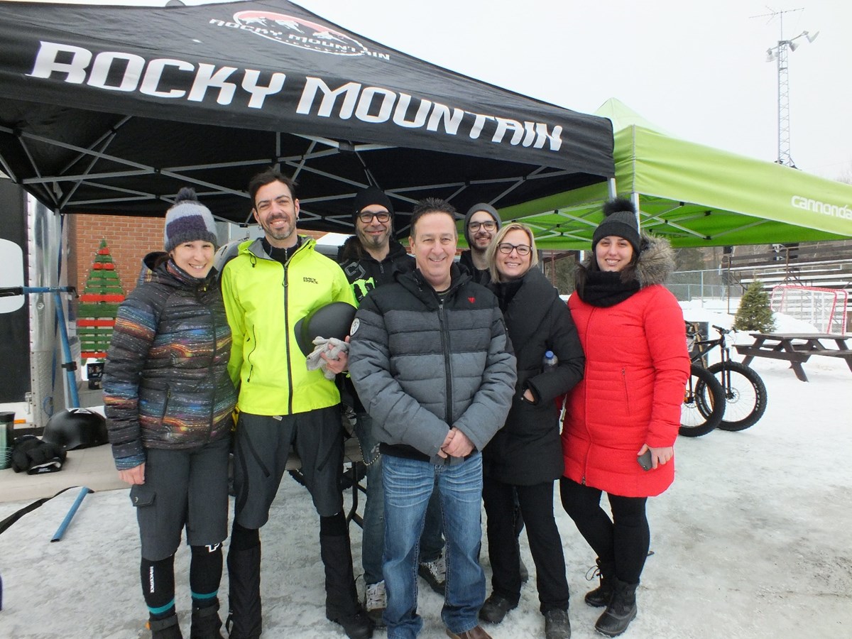 Inauguration du sentier de « fat bike » à  Saint-Ambroise-de-Kildare