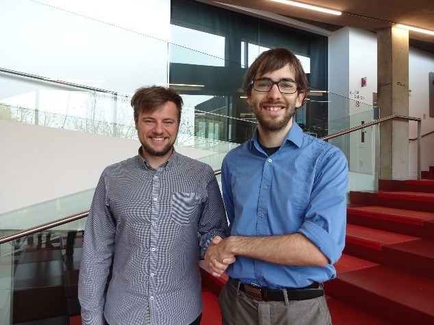 Alexandre S. Provencher, directeur communications, 
marketing et partenariats du Théâtre du Vieux-Terrebonne et Marc-André Poirier, chargé de projets au Conseil régional de l’environnement de Lanaudière.  
