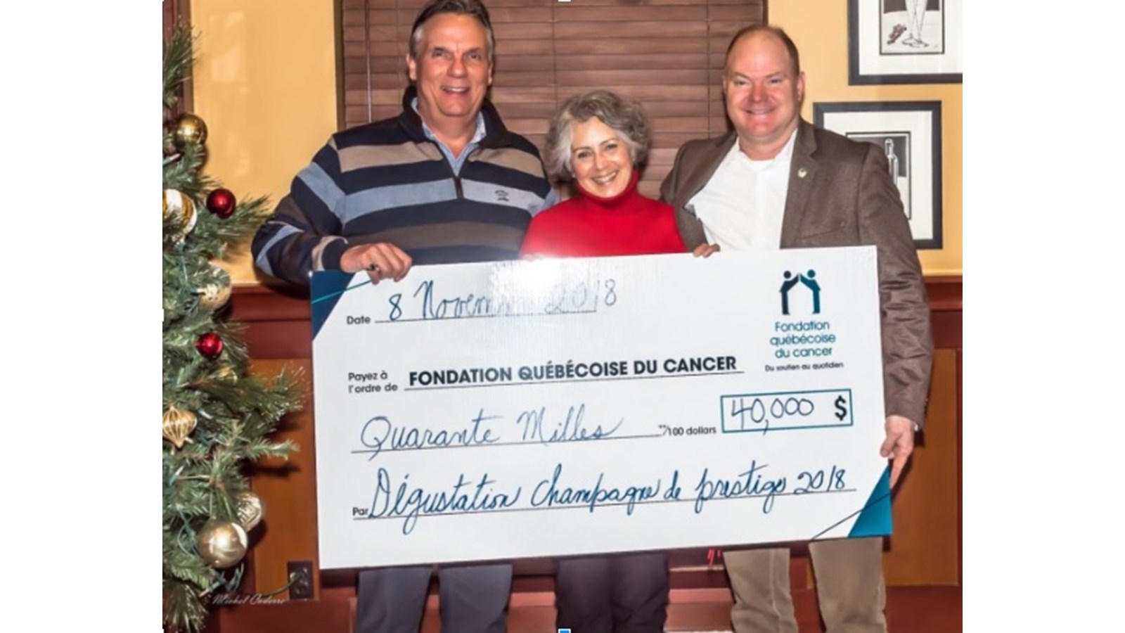 40 000 $ amassé pour la Fondation québécoise du cancer
