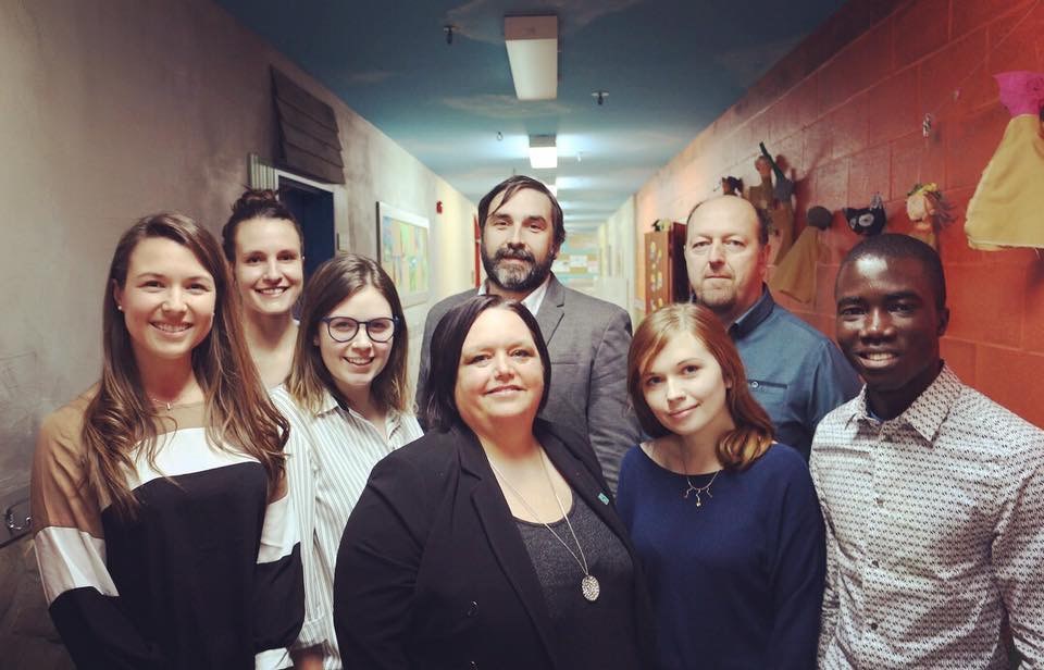 Les membres de l’équipe gagnante: Valentine Dervault, Valérie Ebacher, Aude Tessier, Virginie Dupont, Boris Ahiha