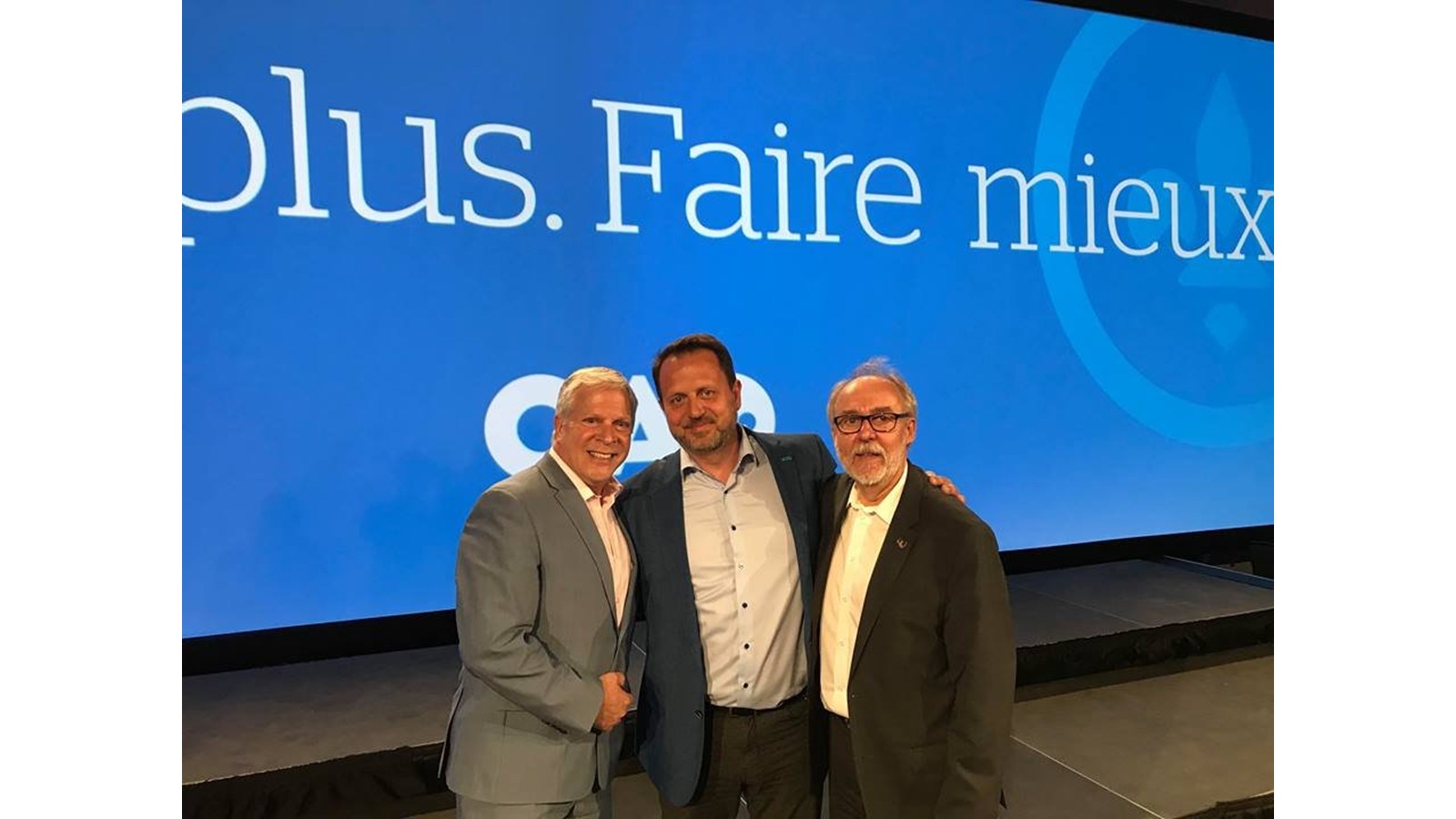 Le candidat de la CAQ dans Joliette, François St-Louis s'exprime