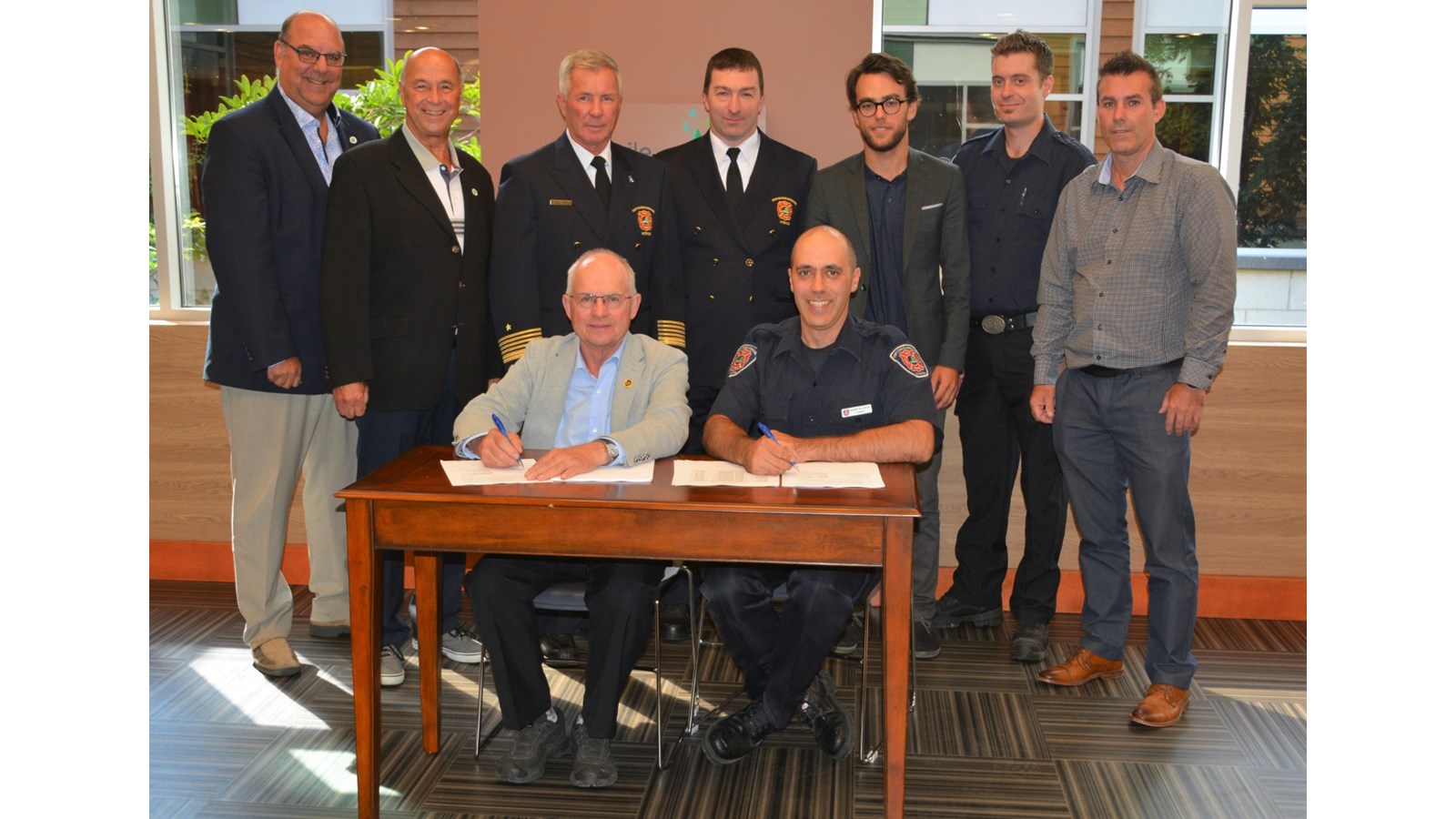 SCB signe une première convention collective des pompiers