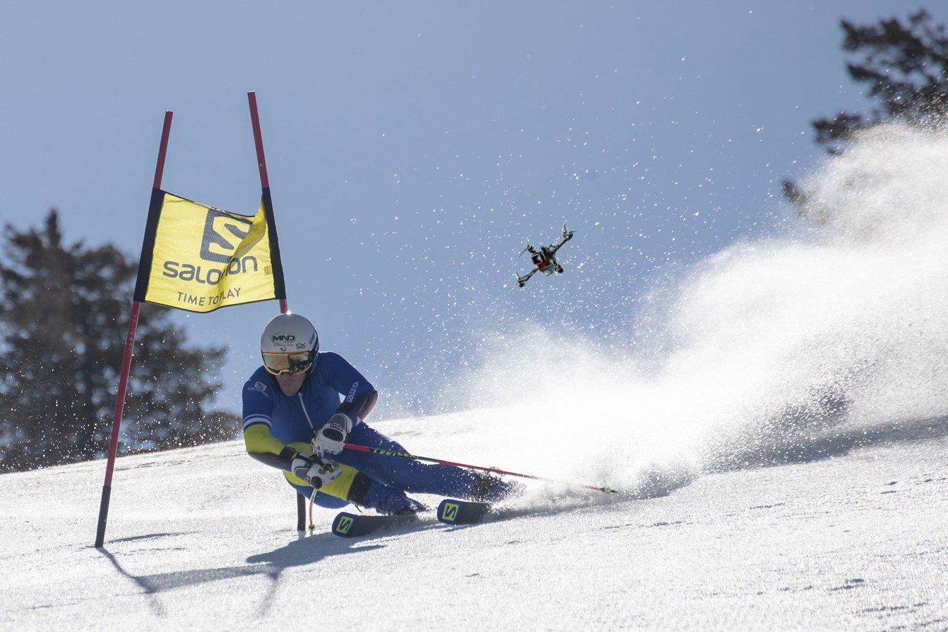 Skier vs. Drone