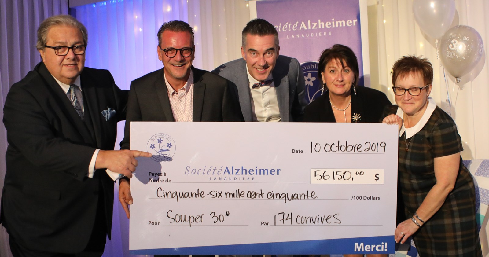 11e édition du Souper spectacle de la Société Alzheimer de Lanaudière : des recettes record