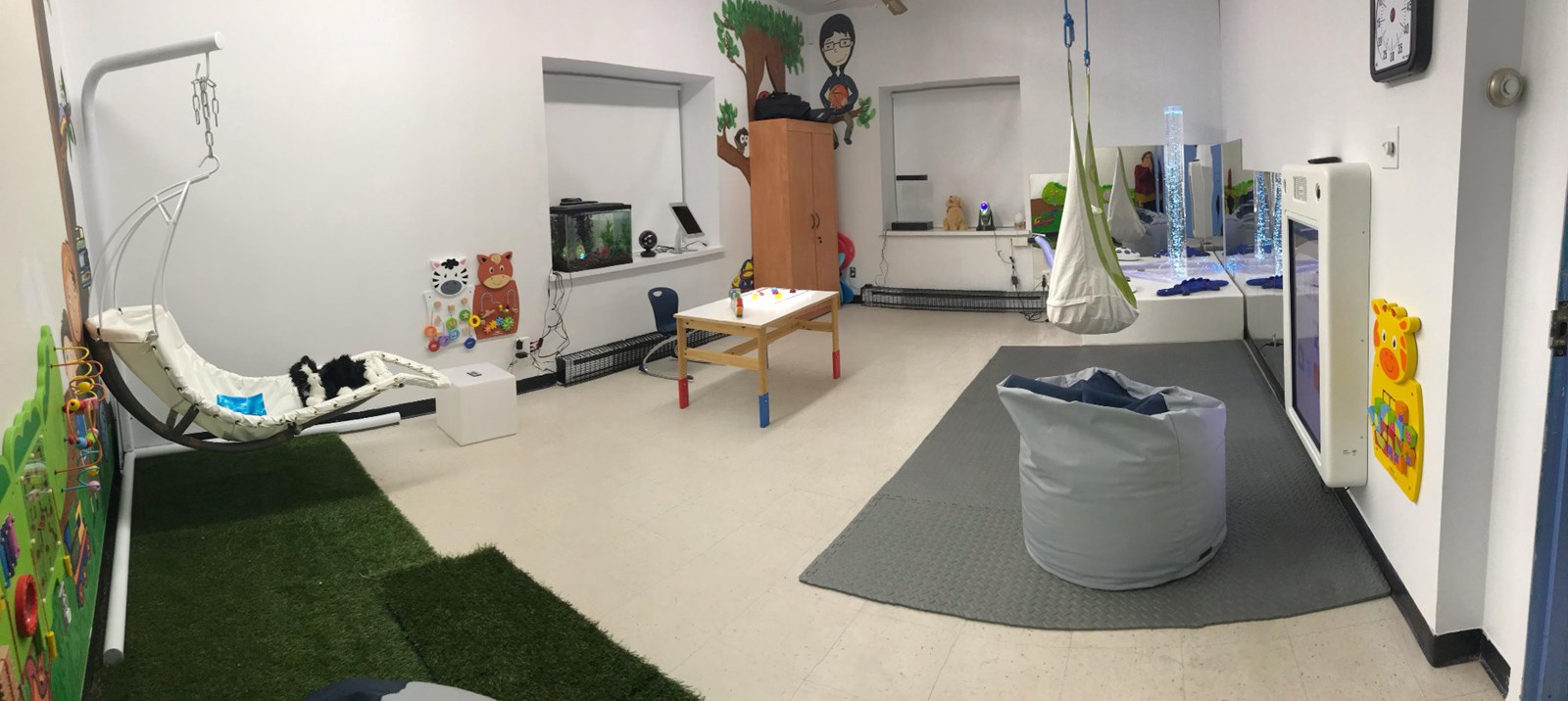 La salle Farfouille de la Joujouthèque, adpatée à différents besoins, à été inaugurée