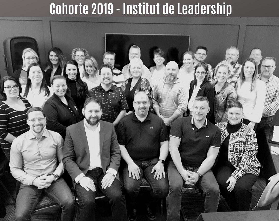 La cohorte 2019 de la formation "Leadership et habiletés de direction", reconnue par l'Institut du Leadership.