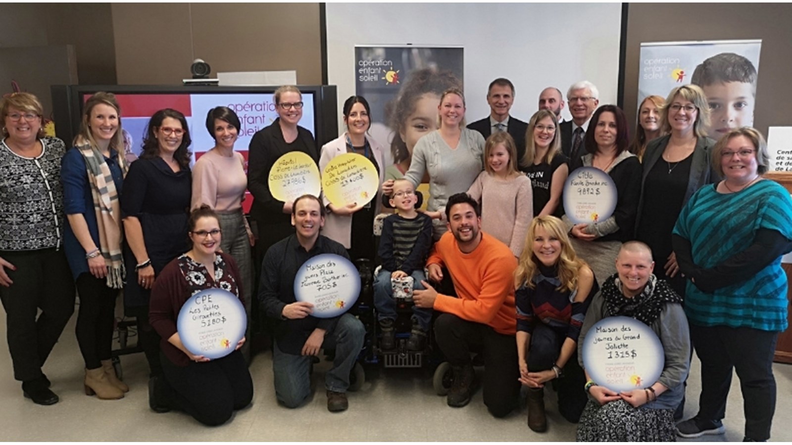 Opération Enfant Soleil remet 58 478 $ pour le mieux-être des enfants de Lanaudière