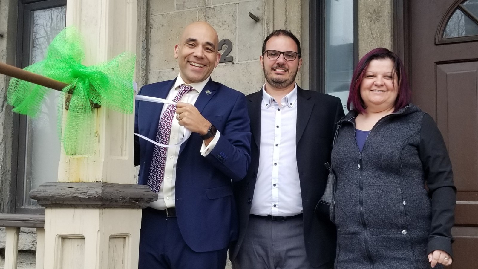 Christopher Skeete adjoint parlementaire du Premier ministre et Georges Kassatly président d'Enfance Lyme Québec