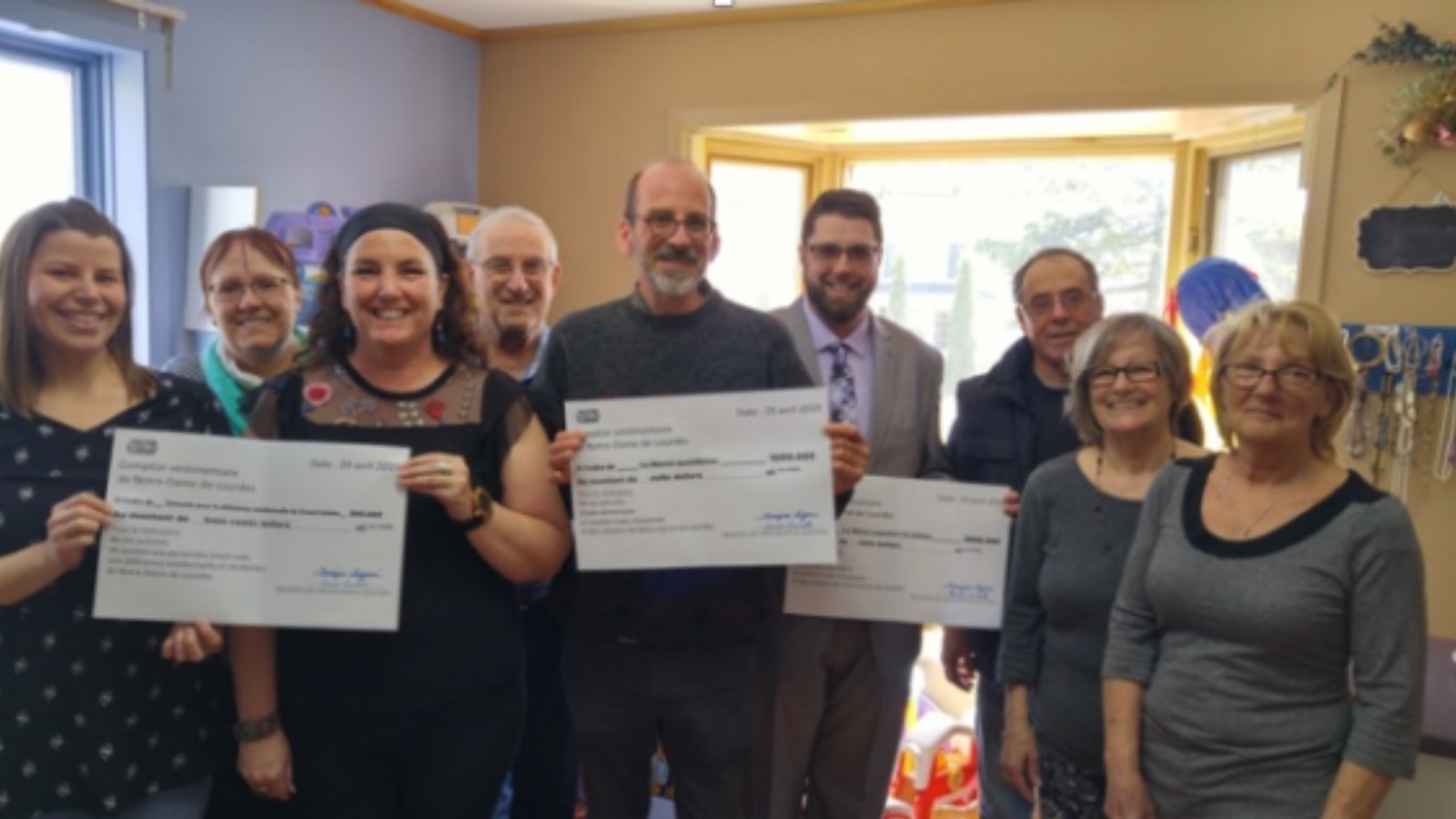 Marie-Christine Boucher, Denise Turcotte, Julie Bordeleau, Paul Mayer, Charles Chénier, Pierre-Hugues Sylvestre, Denis Bourgeois, Monique Lagacé et Michèle Asselin,