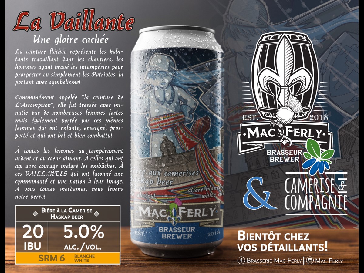 La Brasserie Macferly lance officiellement une nouvelle bière brassée : La Vaillante