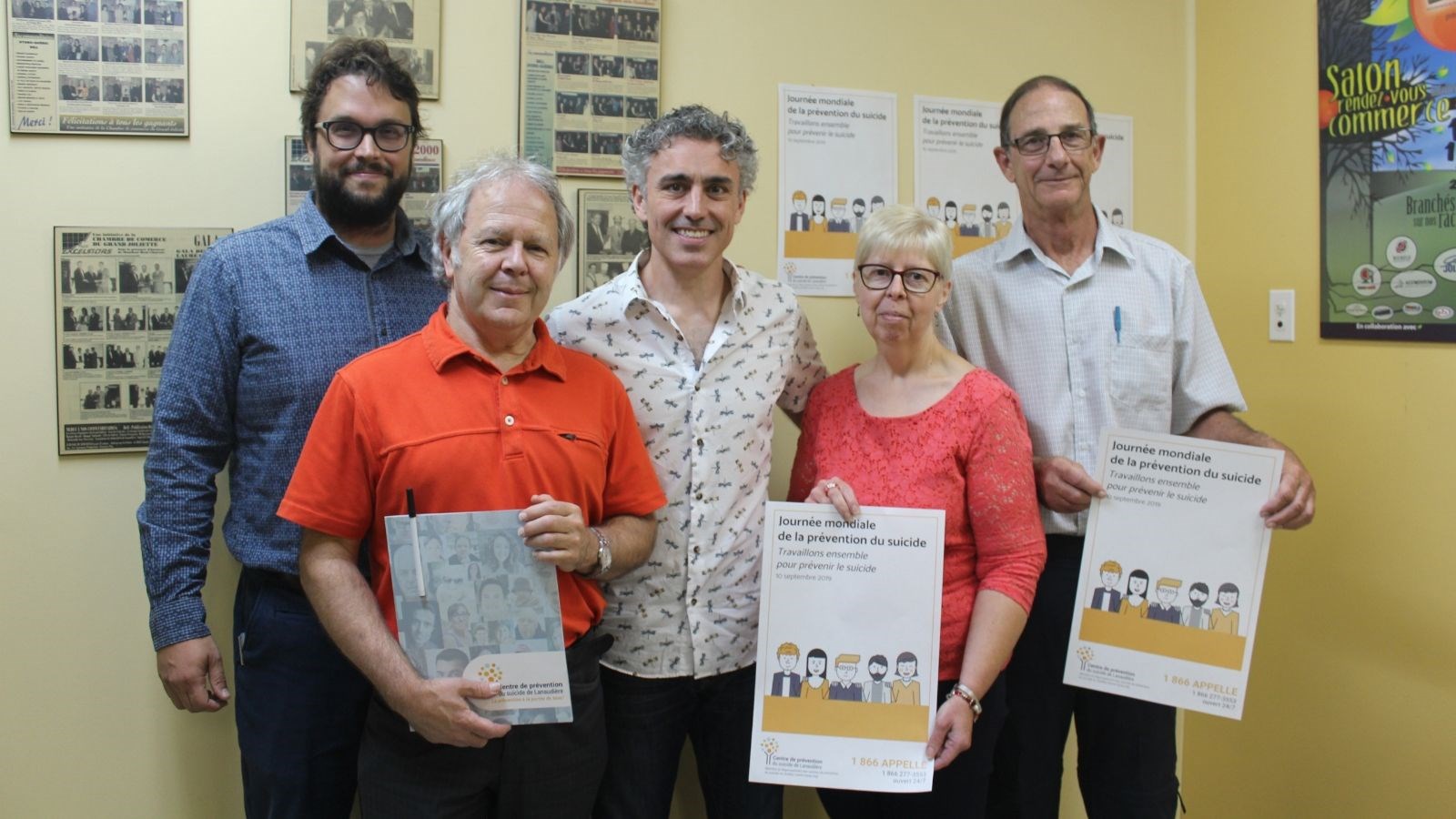 Gabriel Ste-Marie, Claude Bégin, Ghyslain Dufresne, Joyce Lawless et Michel Pilon.