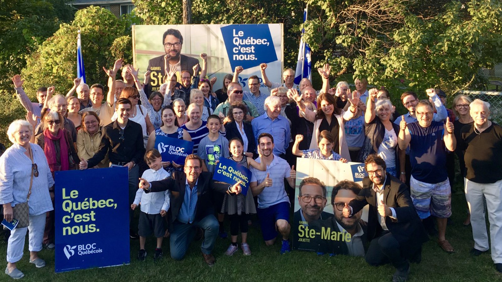 Le candidat Gabriel Ste-Marie du Bloc Québec mène une campagne verte