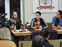 Amélie Drainville, Guillaume Pelland et Marie-Pier Aubuchon.